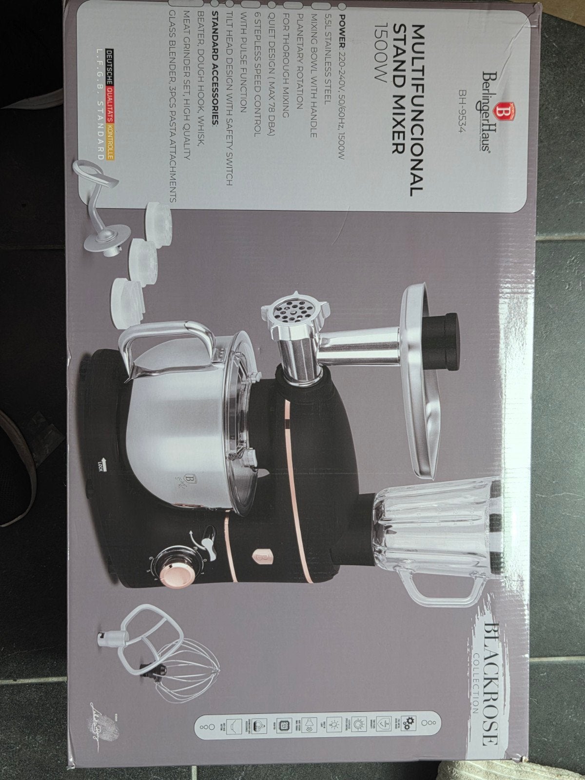 Berlinger Haus BH-9534 keukenmachine Nieuw, Electroménager, Enlèvement