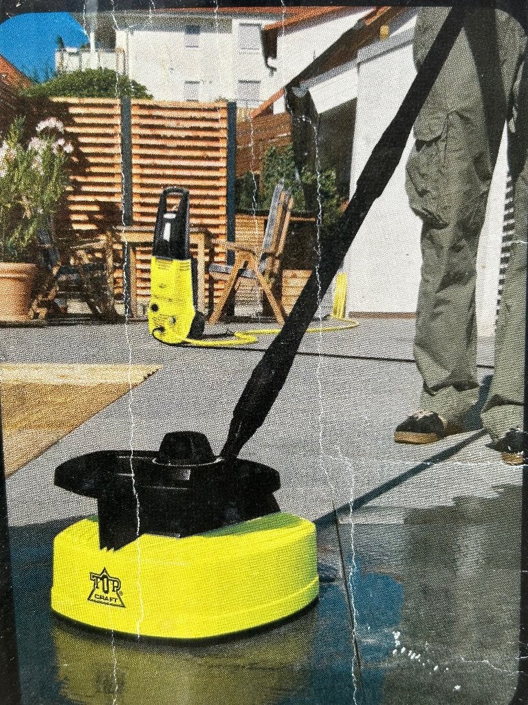 Ufo terrasreiniger, Ophalen