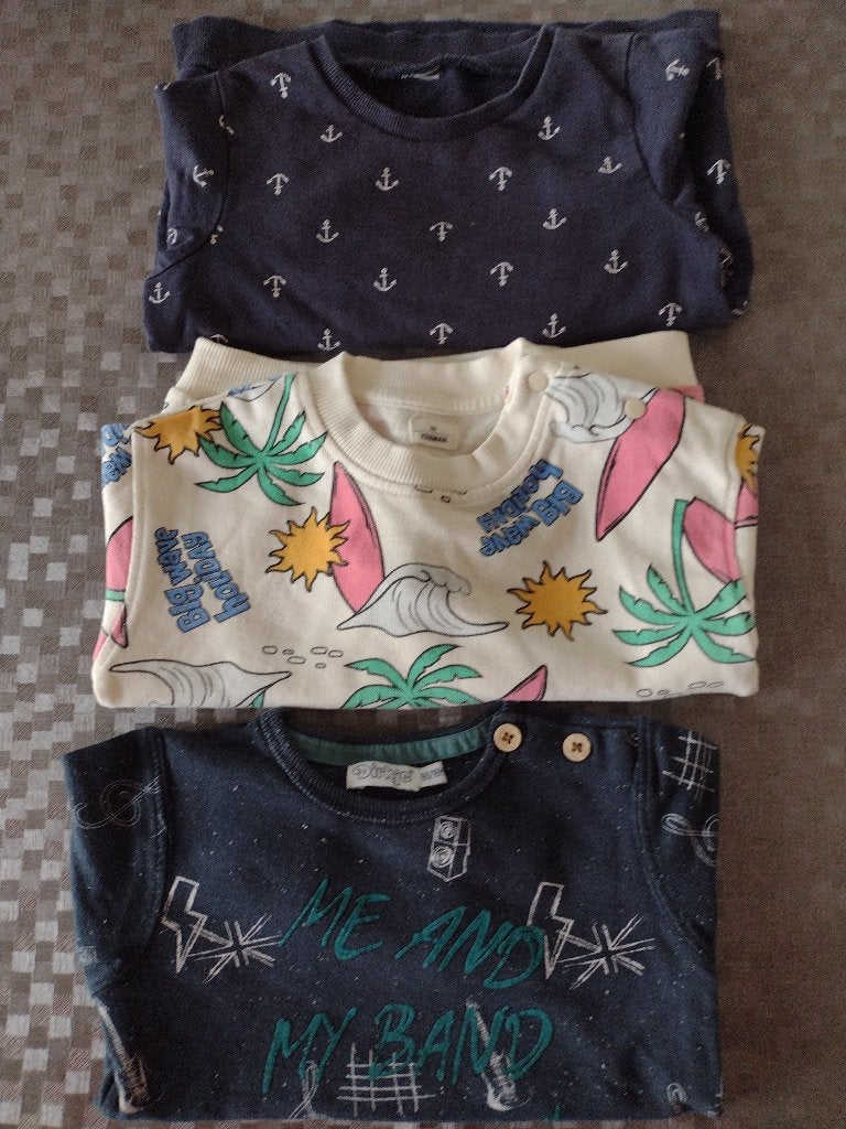 3 pulls taille 86. - 2€ pour les 3 ensemble ou 1 €/pièce, Enlèvement, Comme neuf, Garçon, Pull ou Veste