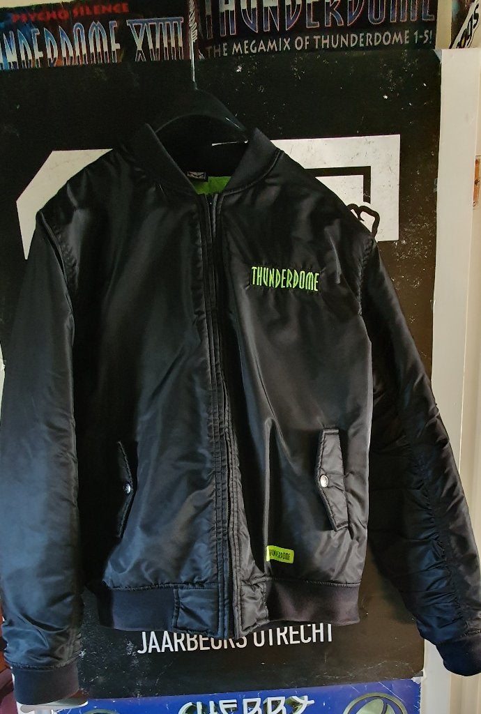 Bomber Thunderdome High Voltage, Vêtements | Hommes, Enlèvement ou Envoi, Thunderdome, Comme neuf, Taille 48/50 (M)