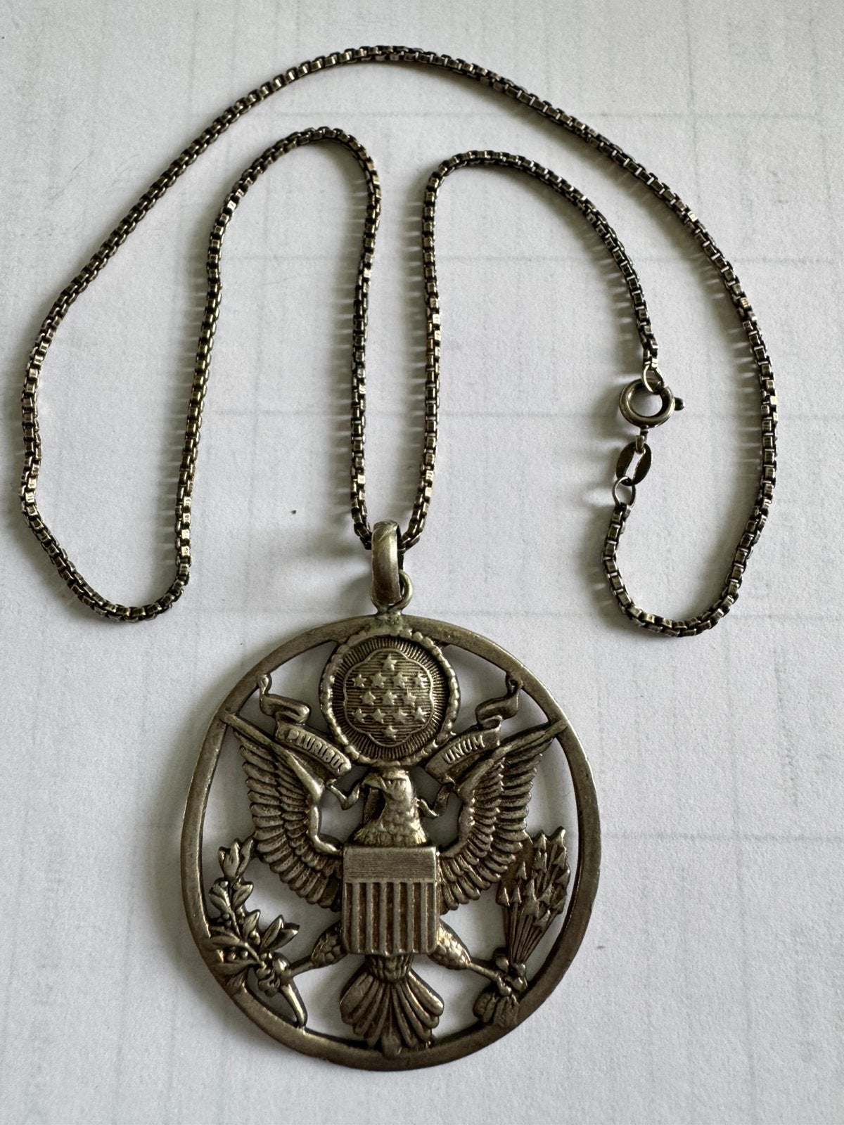 Medaillon onderofficier US, Ophalen of Verzenden, Landmacht, Embleem of Badge