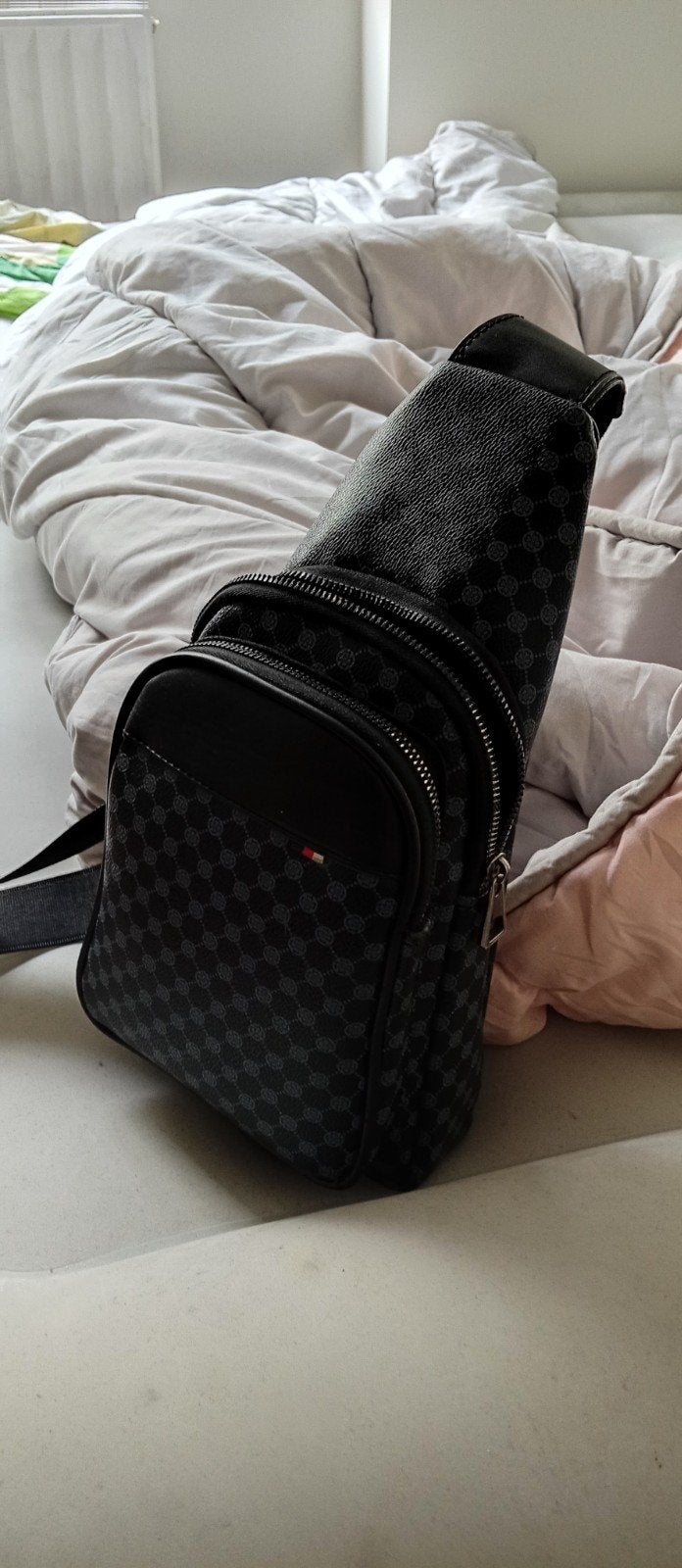 sacoche en cuir noir, Enlèvement ou Envoi, Comme neuf, Noir, Cuir