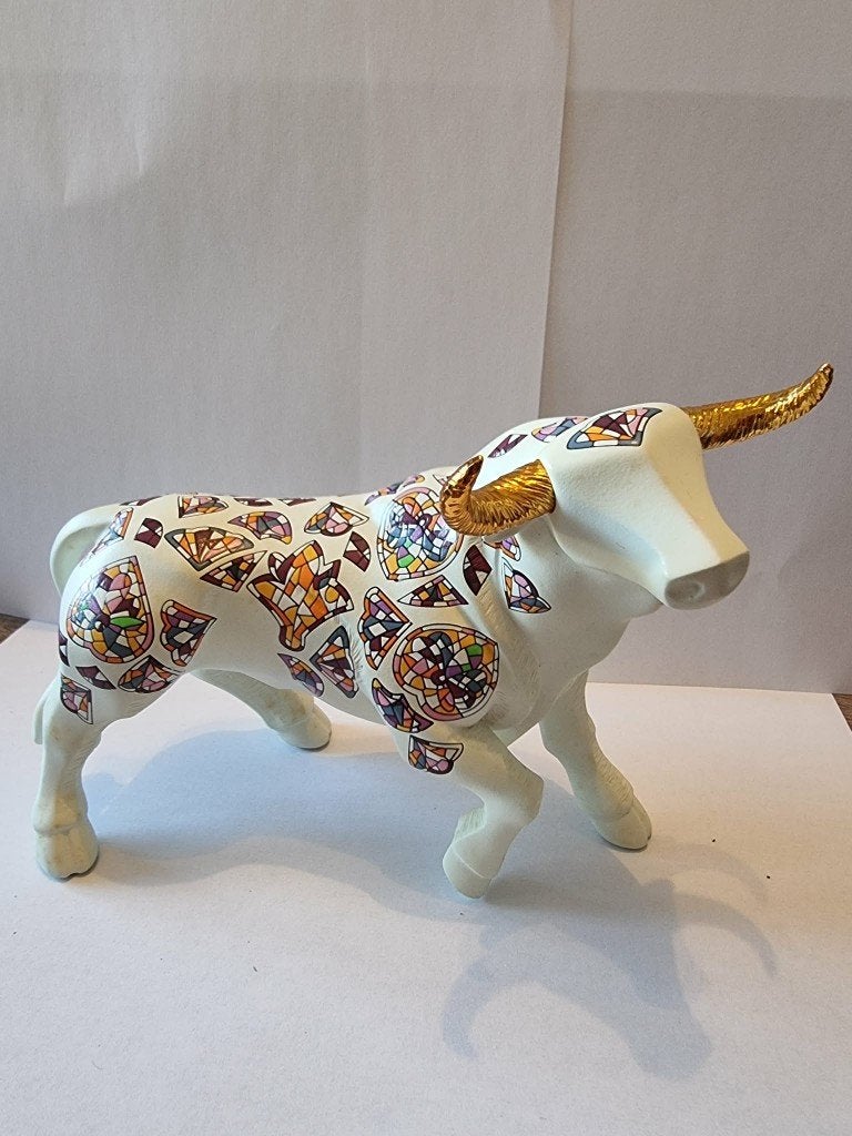 Nadal Studio Stier (2012) - Genummerde Editie met Mozaïek, Verzamelen, Ophalen of Verzenden, Nieuw, Dier