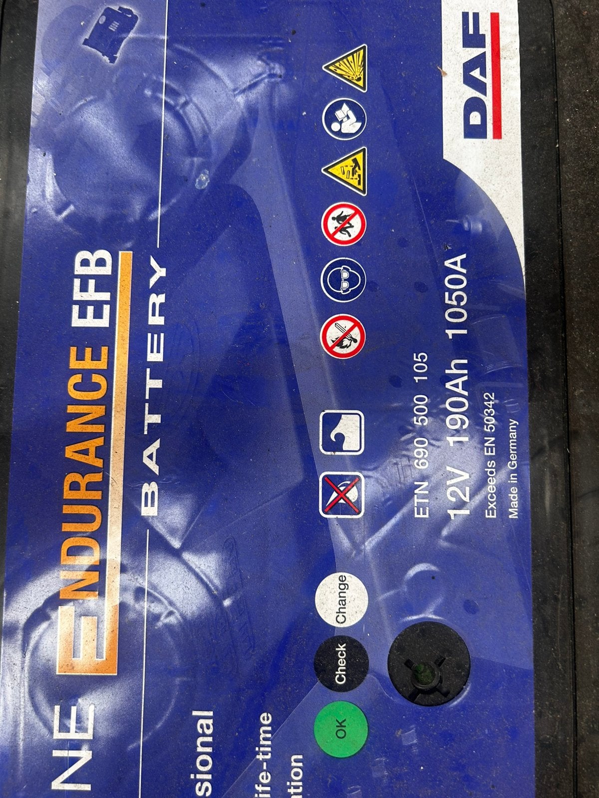 Batterij Varta 190A/ u, Auto-onderdelen
