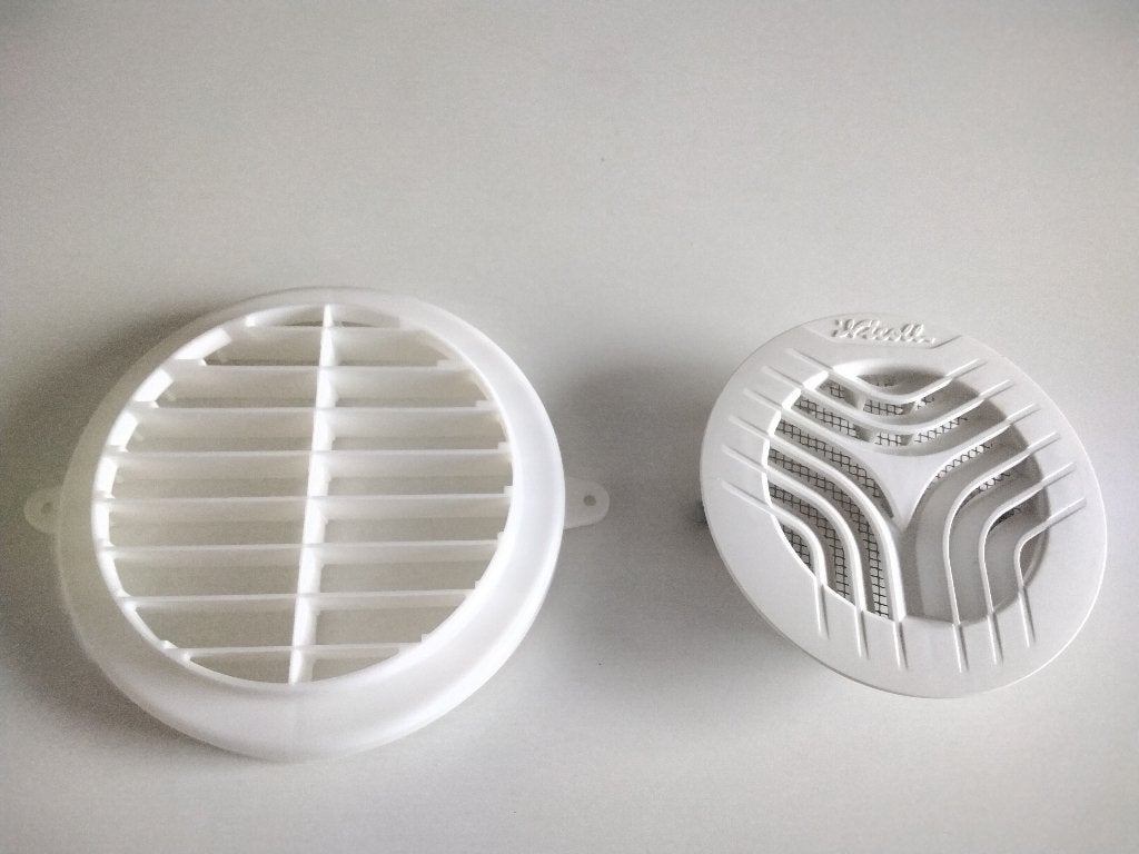 2 grilles d’aération & ventilation résine/pvc Nicoll/ NEUF, Enlèvement ou Envoi, Neuf, Ventilateur et Extracteur