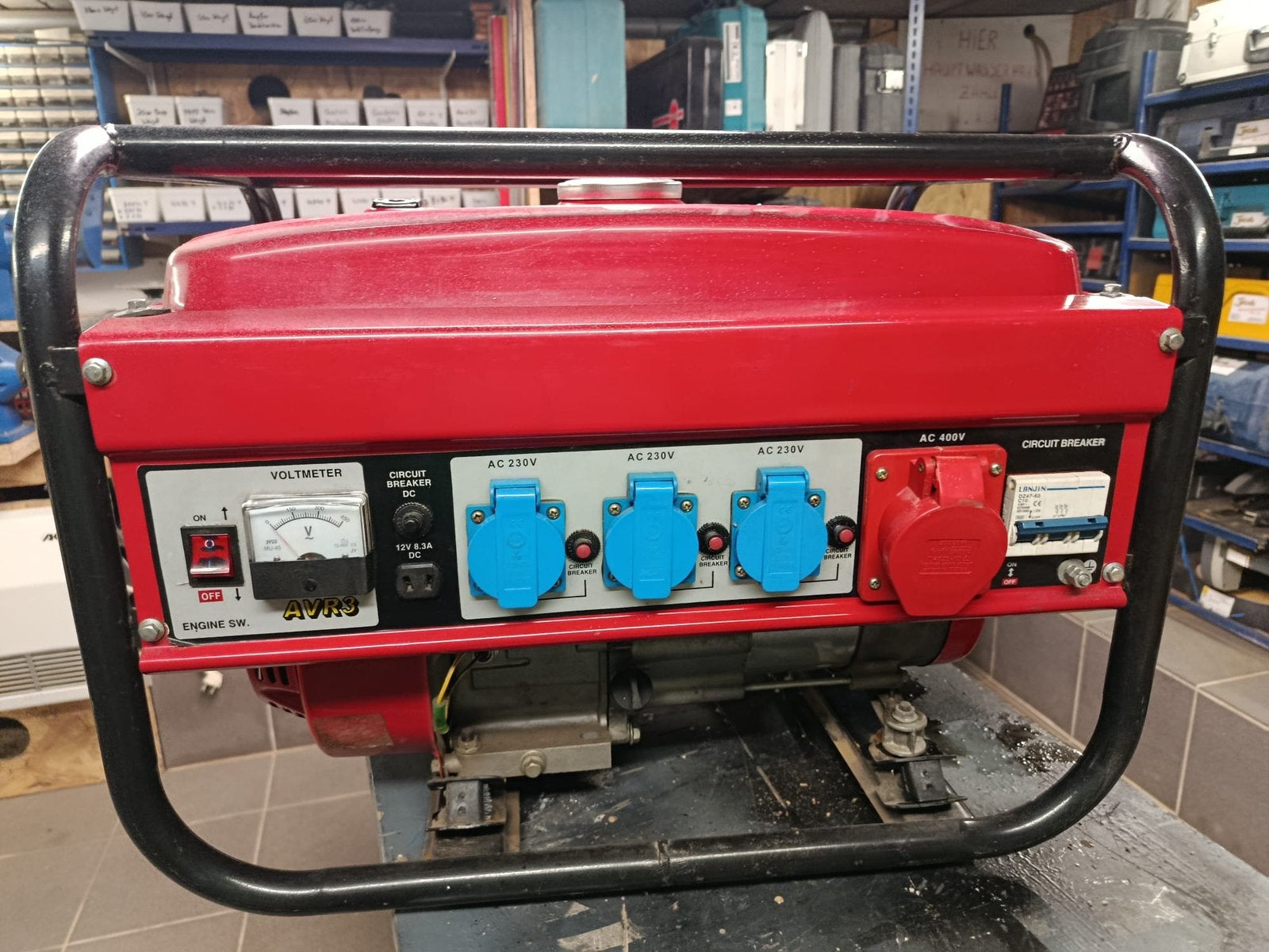 Generator van 5500 Watt, Doe-het-zelf en Bouw, Aggregaten, Ophalen, Gebruikt, Benzine