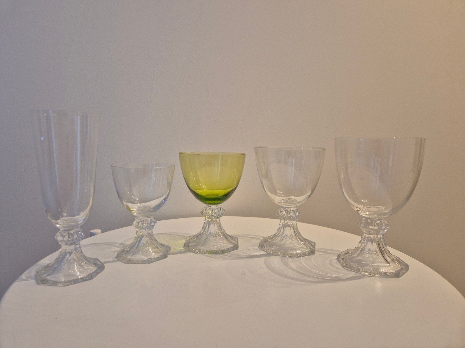 Val Saint Lambert Yale glasservies, Antiek en Kunst, Ophalen