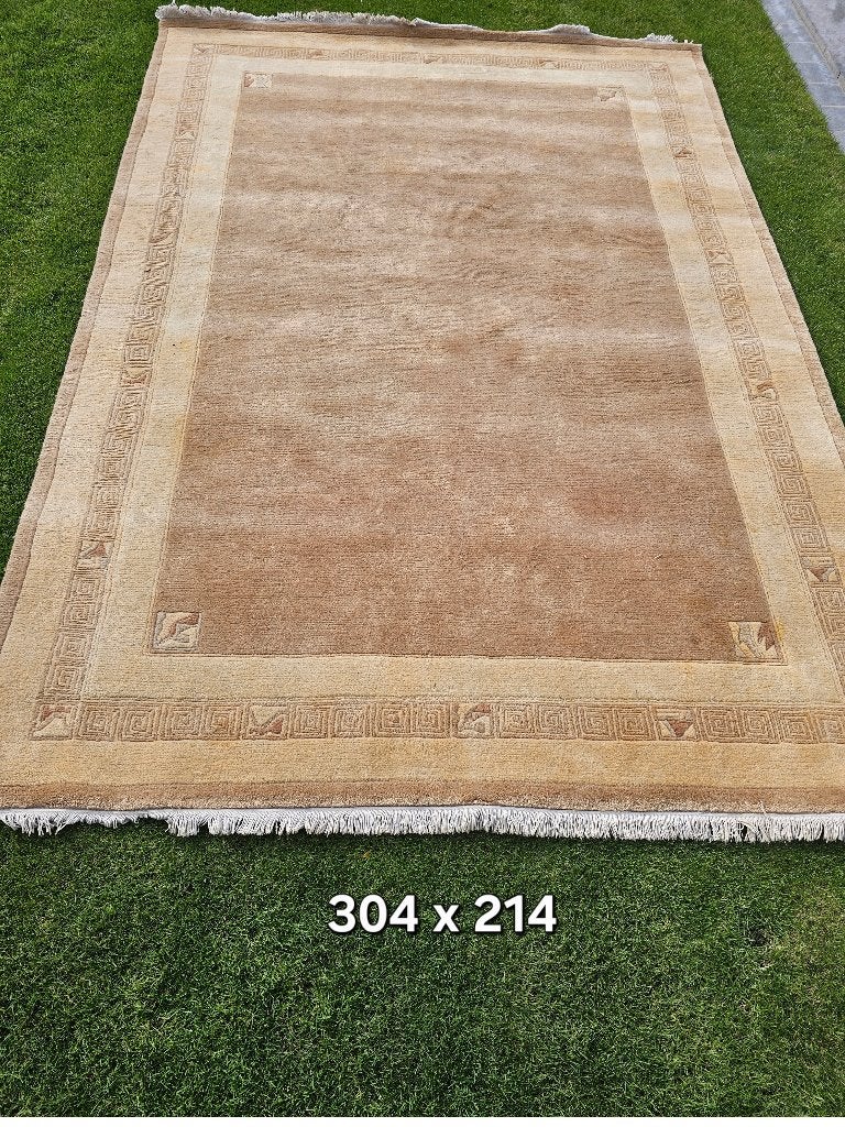 Nepal tapijt handgeknoopt, Huis en Inrichting, Ophalen, Rechthoekig, 200 cm of meer, 200 cm of meer