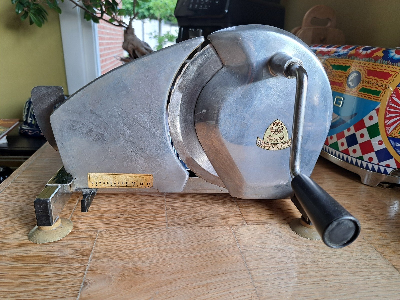 Mooie vintage broodsnijmachine Graef, Ophalen