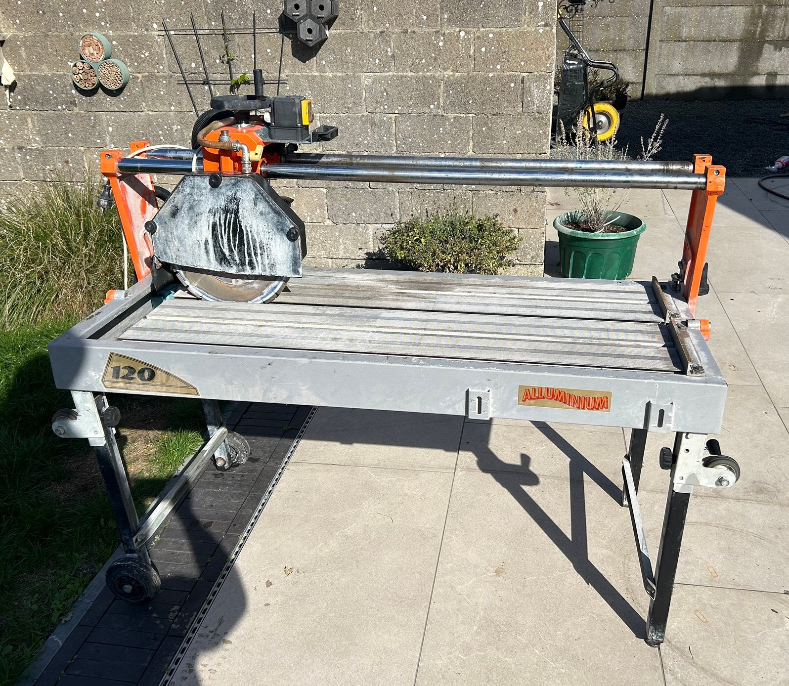 Tafelzaag - zaagtafel 120cm Manta, Doe-het-zelf en Bouw, Ophalen, Gebruikt