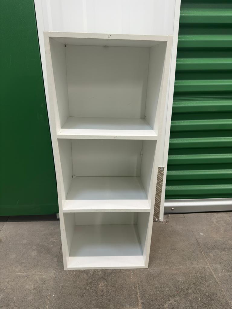 IKEA Kallax - Étagère a 3 compartiments blanc, Comme neuf, Enlèvement, Scandinave, 100 à 150 cm