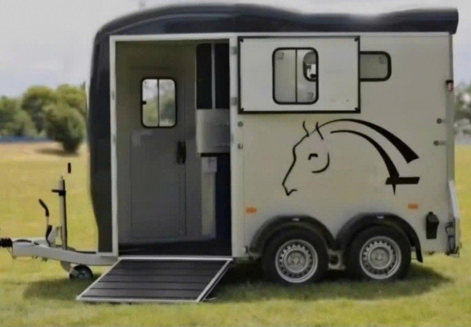 Cheval liberté 2-paardstrailer te huur, Enlèvement, Comme neuf, Aluminium, Remorque 2 chevaux
