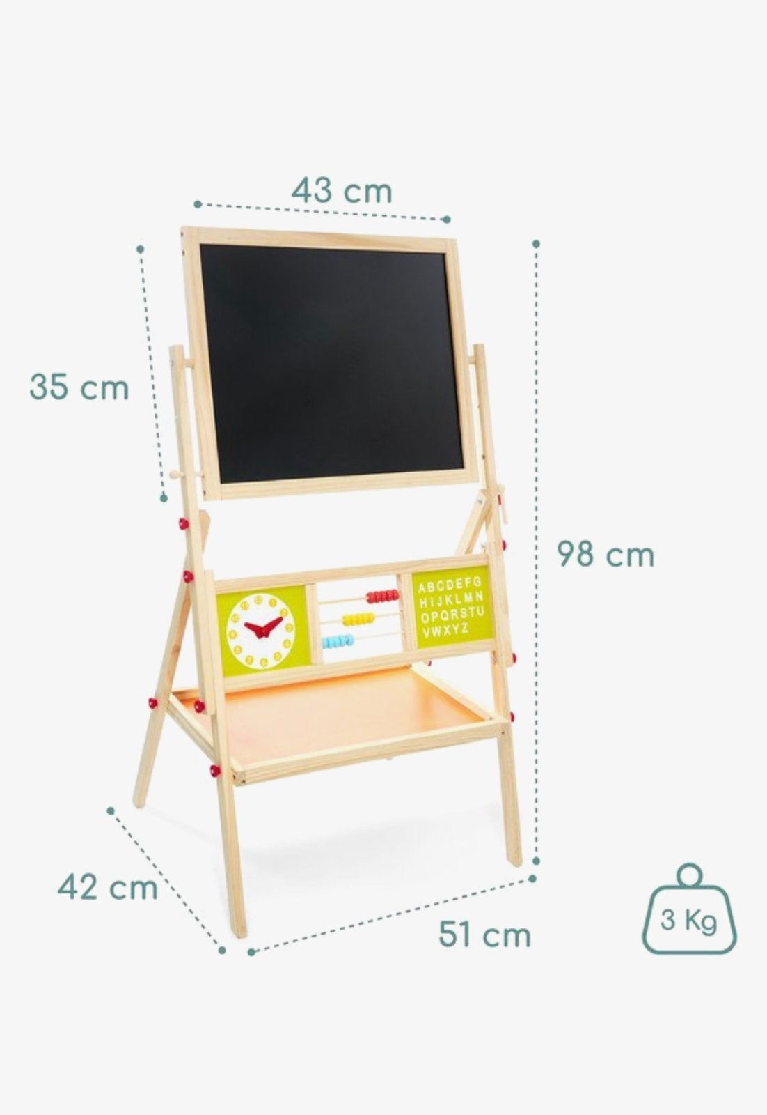 Mamaburm schoolbord - krijtbord en whitebord, Diversen, Ophalen of Verzenden, Zo goed als nieuw, Krijtbord