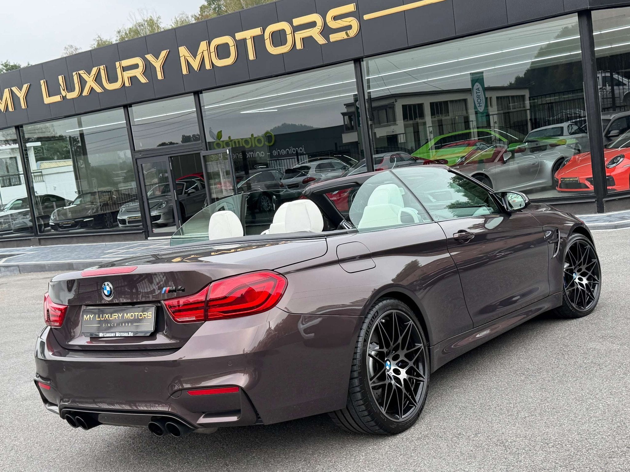 BMW M4 CABRIO | 3.0 COMPETITION 450 CV INDIVIDUAL | CUIR MER, Auto's, Automaat, 4 zetels, Gebruikt, Euro 6