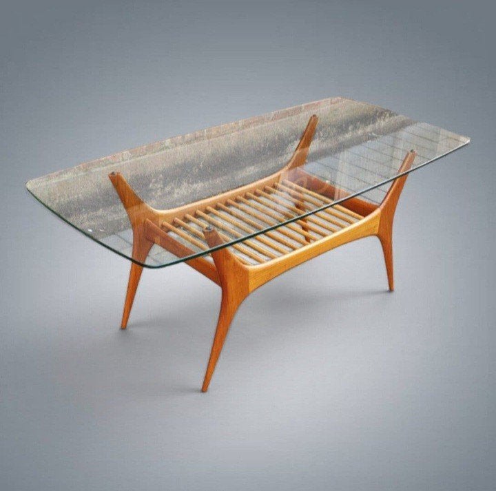 Table basse Vintage Alfred Hendrickx Belform 1950's, Antiquités & Art, Enlèvement