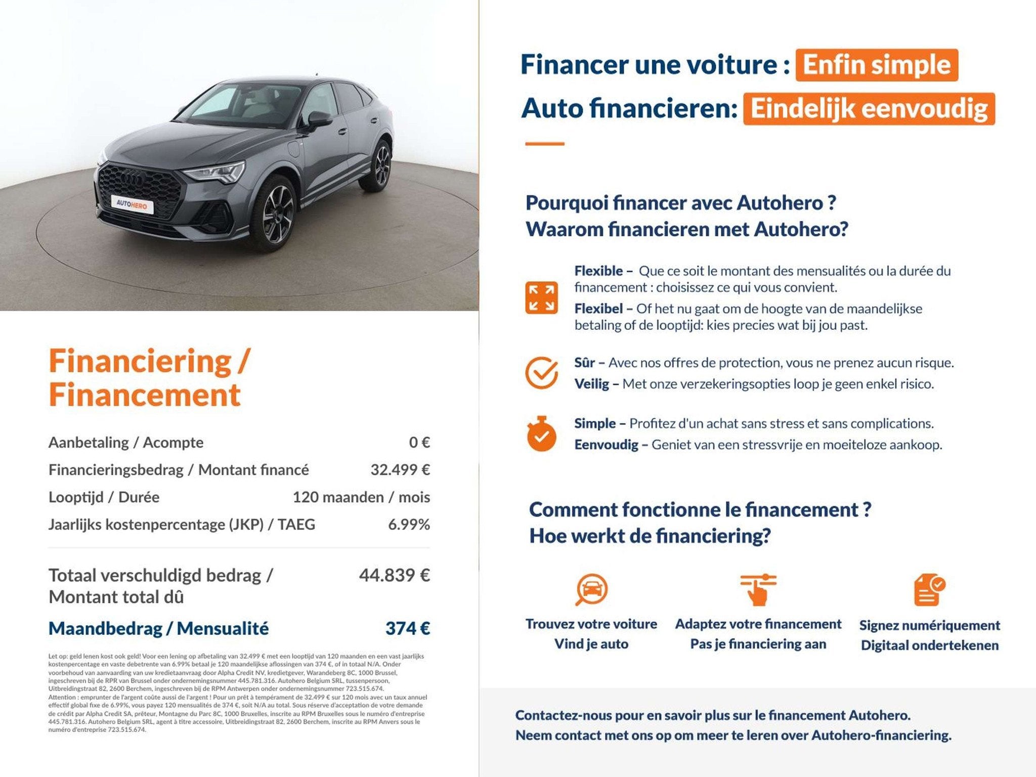 Audi Q3 45 TFSIe S line (année de construction 2022), Autos, Audi, Argent ou Gris, Achat, Détection des panneaux routiers, 5 portes
