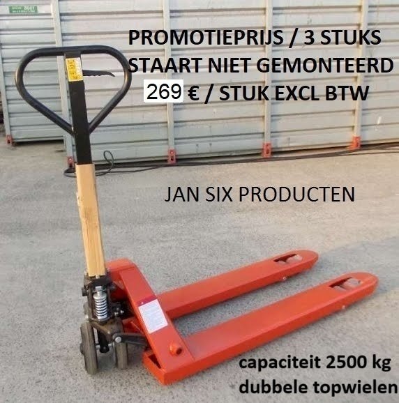 Transpallet 2500 kg vorklengte 115 cm breedte 54 cm rub, Ophalen of Verzenden, Nieuw