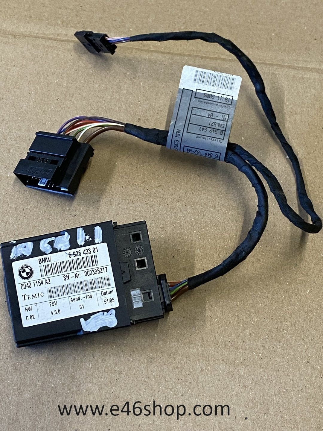 Stoelsensor BMW E90  OE 61356926435 voor veel modellen zie f, -, Utilisé, -, Enlèvement ou Envoi
