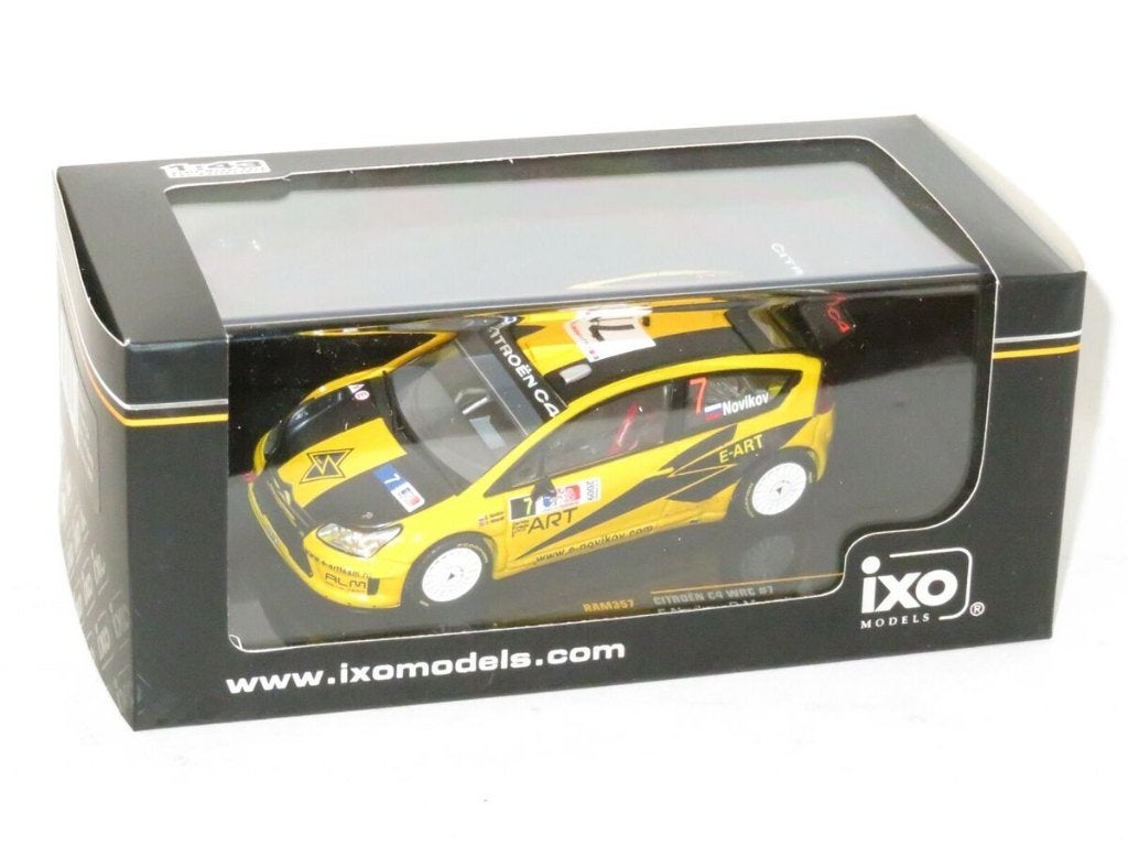 1:43 IXO citroen c4 WRC #7 E.Novikov rally norway 2009., Ophalen of Verzenden, Zo goed als nieuw, Auto