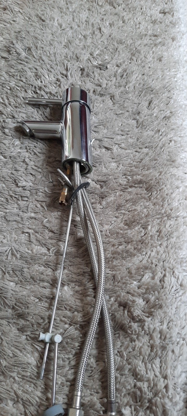 Mitigeur lavabo inox, Bricolage & Construction, Sanitaire, Enlèvement, Inox, Lavabo