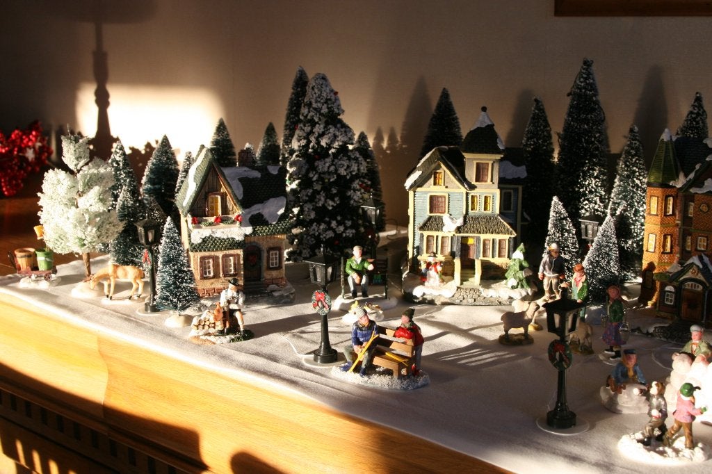 Miniatuur Kerstdorp, Ophalen, Gebruikt