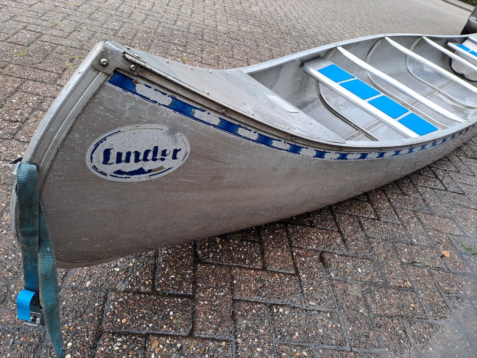 3 pièces de Linder 525 en aluminium, Sports nautiques & Bateaux, Enlèvement, Avec pagaies