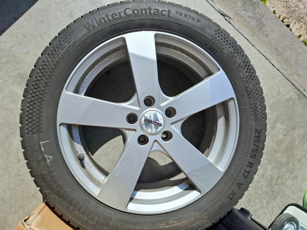 Dezent alu velgen met winterbanden, Auto-onderdelen, Banden en Velgen, Ophalen, 215 mm, Banden en Velgen, 17 inch