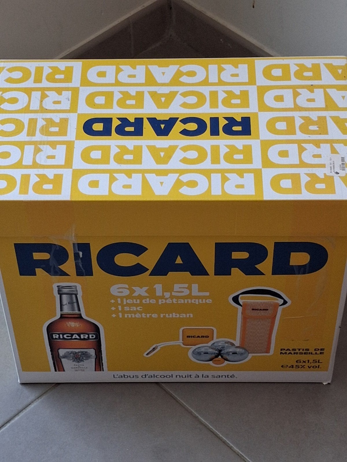 Boîte Ricard 6x1,5 litres +gadgets, Enlèvement, Neuf