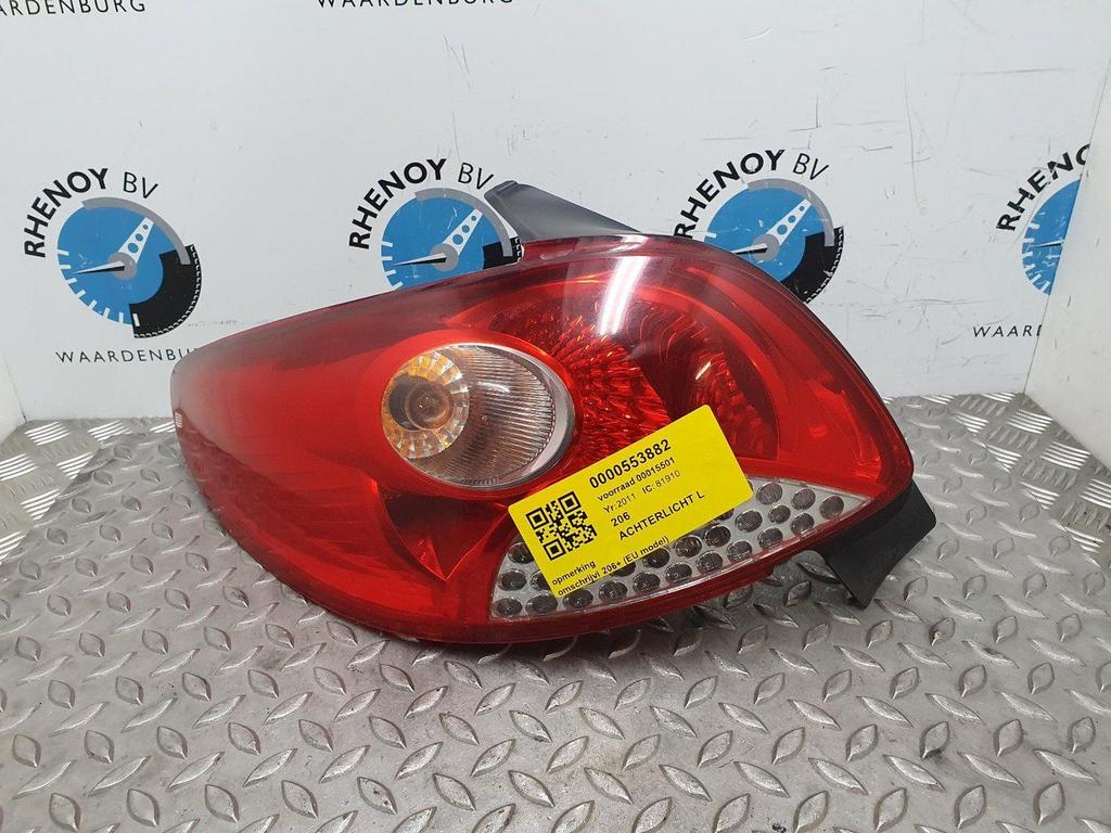 PEUGEOT 206 1.4 HDiF XS ACHTERLICHT L 2011, Enlèvement ou Envoi, Utilisé, Stiba membre
