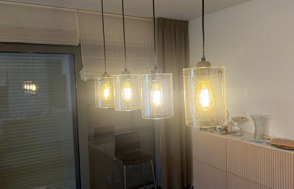2 mooie lampen sets (1 woonkamer, 1 eetkamer), Ophalen, Zo goed als nieuw