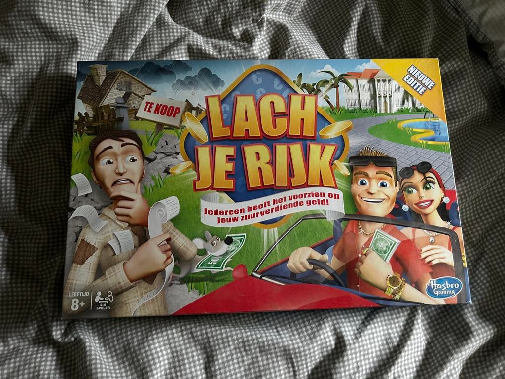 Spel Lach je rijk, Hobby en Vrije tijd, Ophalen of Verzenden, Zo goed als nieuw