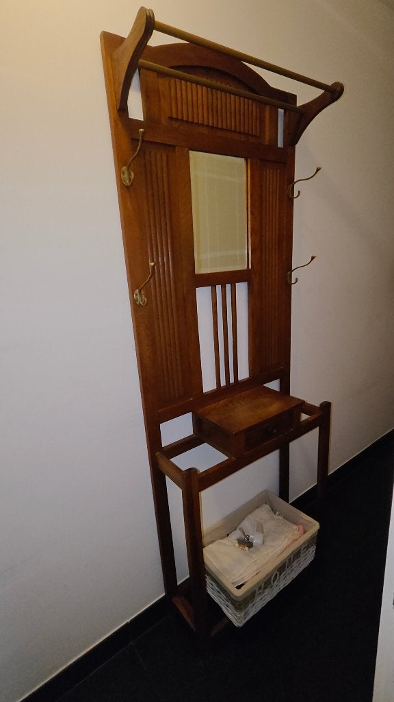 Antieke Porte Manteau / kapstok, Ophalen, Gebruikt, Staande kapstok, 150 tot 200 cm
