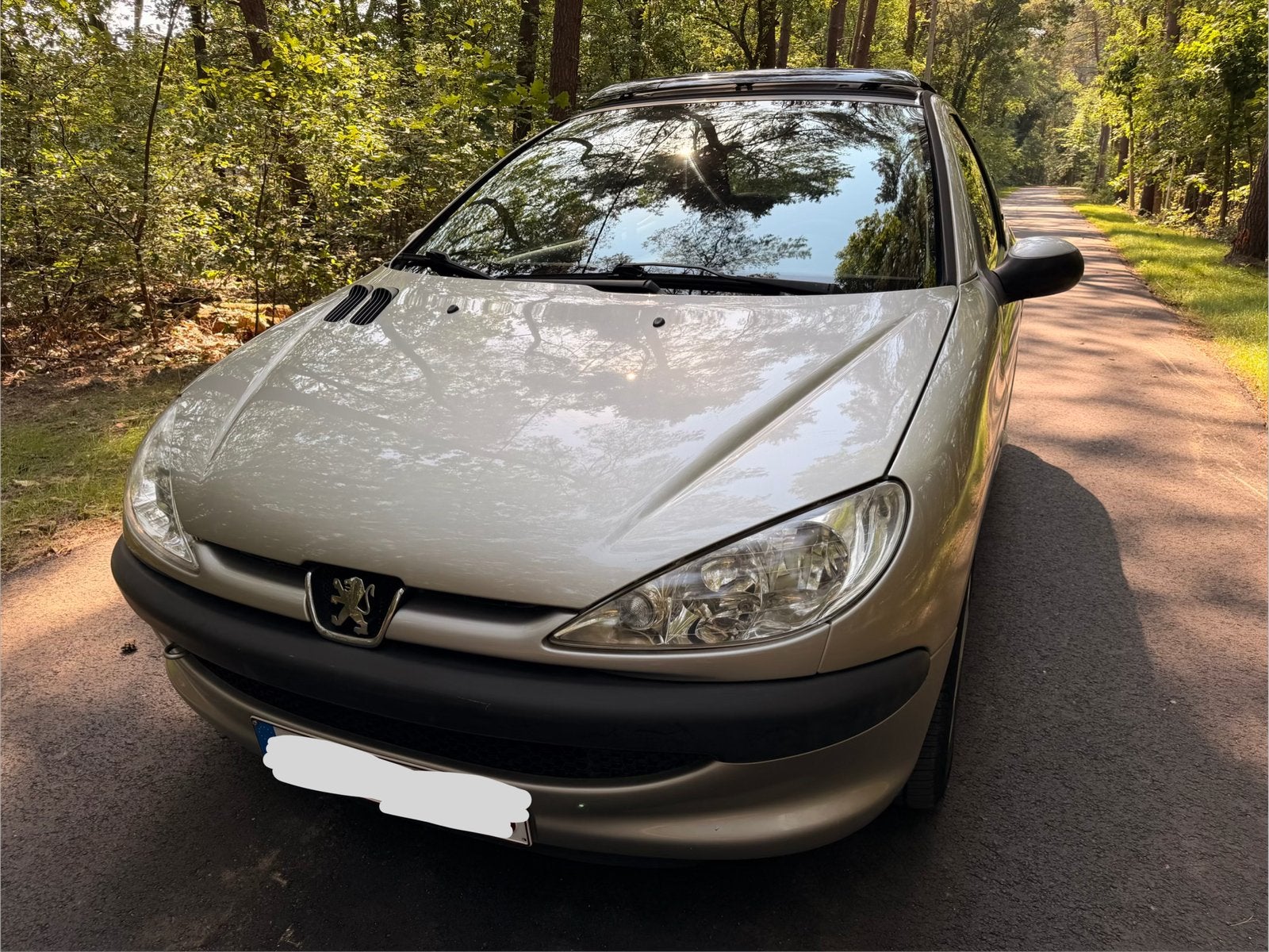 Peugeot 206 met panoramisch dak en airco, Auto's, Euro 5, Particulier, Airconditioning, Te koop