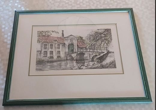 Originele litho Brugge-Roger Hebbelinck (Guilini C./Rik Ake), Ophalen of Verzenden