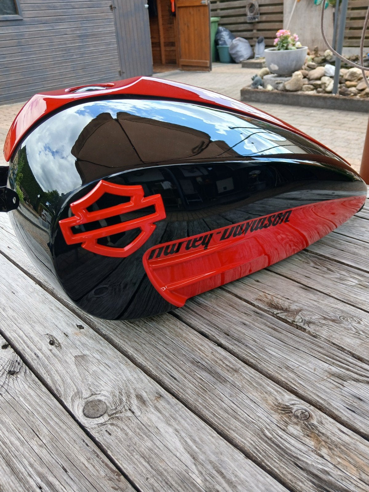 harley m8 streetbob custom benzine tank, Motoren, Onderdelen | Harley-Davidson, Ophalen