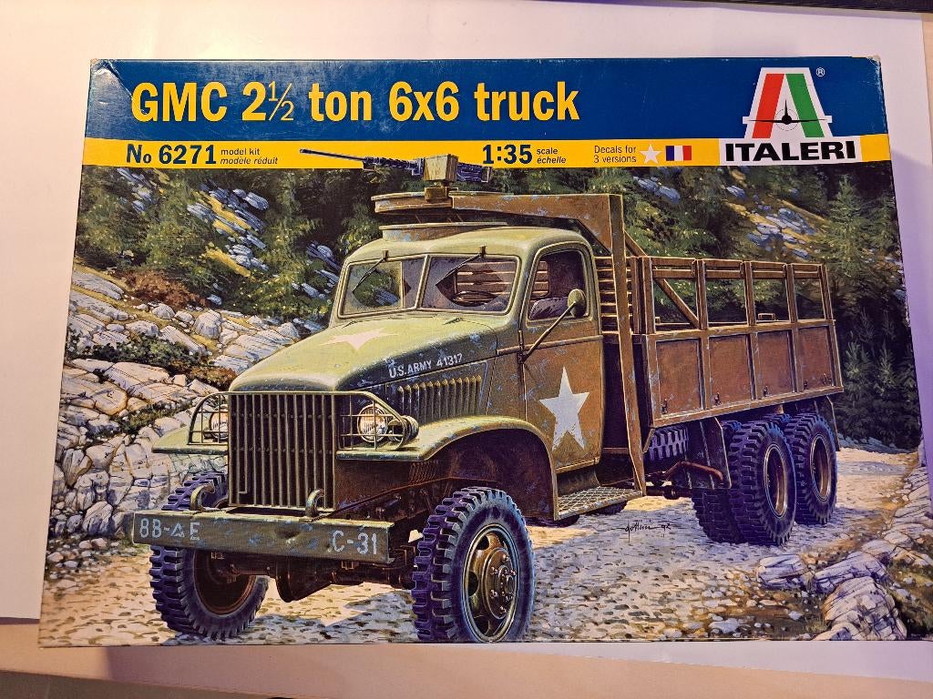 Italeri | Nr. 6271 | 1:35 - GMC 2 1/2 ton 6x6 truck, Italeri, 1:32 tot 1:50, Ophalen of Verzenden, Italeri
