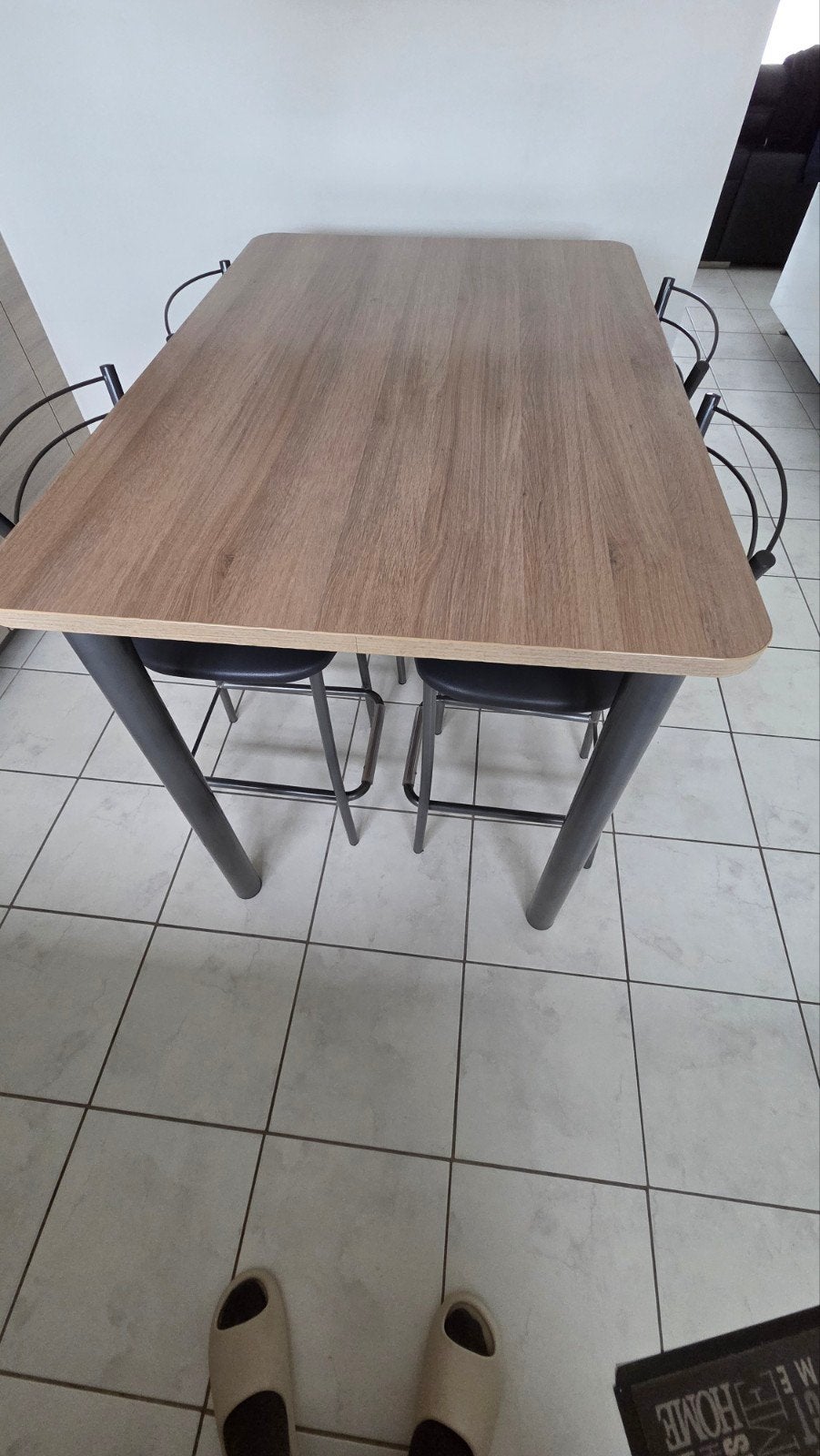 Bartafel + 4 barstoelen, Huis en Inrichting, Ophalen
