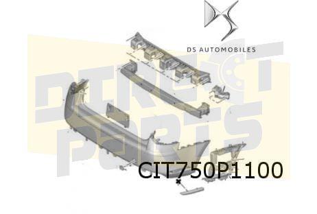 DS DS5 (12/11-7/18) achterbumper (te spuiten) Origineel! 160, Auto-onderdelen, -, -, Nieuw, Achter