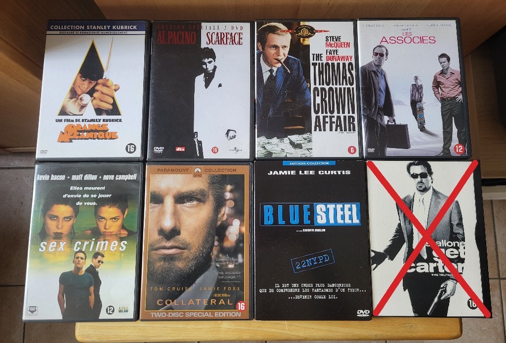 Lot DVD films de gangsters / policiers / braquages / mafia, Ophalen, Maffia en Misdaad