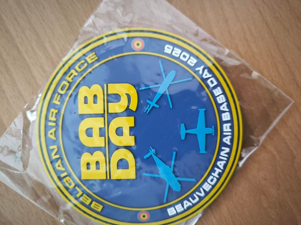 Patch pvc Belgian Air Force BAB, Ophalen of Verzenden