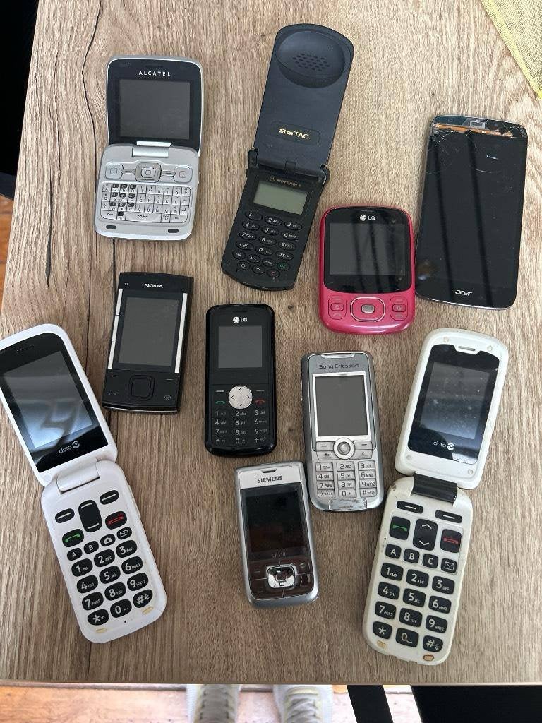 Lot téléphones portables non testés, Avec simlock (verrouillage SIM), Autres modèles, Enlèvement ou Envoi, Ne fonctionne pas