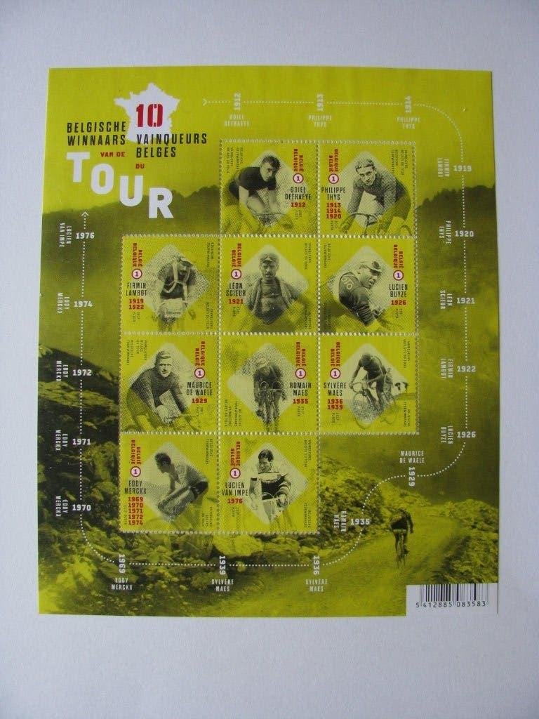 Feuillet tour de France 2017-neuf, Envoi, Neuf, Sport