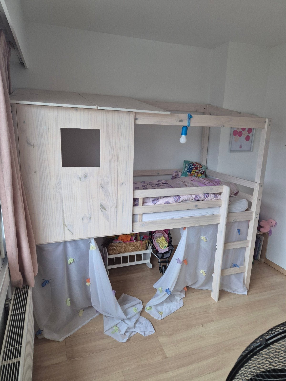 Kinderbed hoogslaper  met matras, Enfants & Bébés, Chambre d'enfant | Lits superposés & Lits mezzanines, Enlèvement, Lit mezzanine