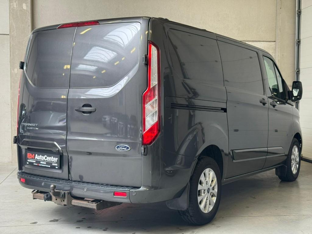 Ford Transit Custom 2.0 TDCi 3PL Camera-LaneAssist-Trekhaak, Auto's, Bestelwagens en Lichte vracht, Voorwielaandrijving, Stof