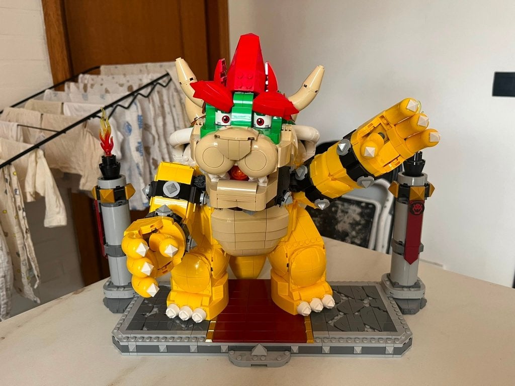 lego the mighty bowser set nr 71411, Enfants & Bébés, Jouets | Duplo & Lego, Lego, Ensemble complet, Utilisé, Complet