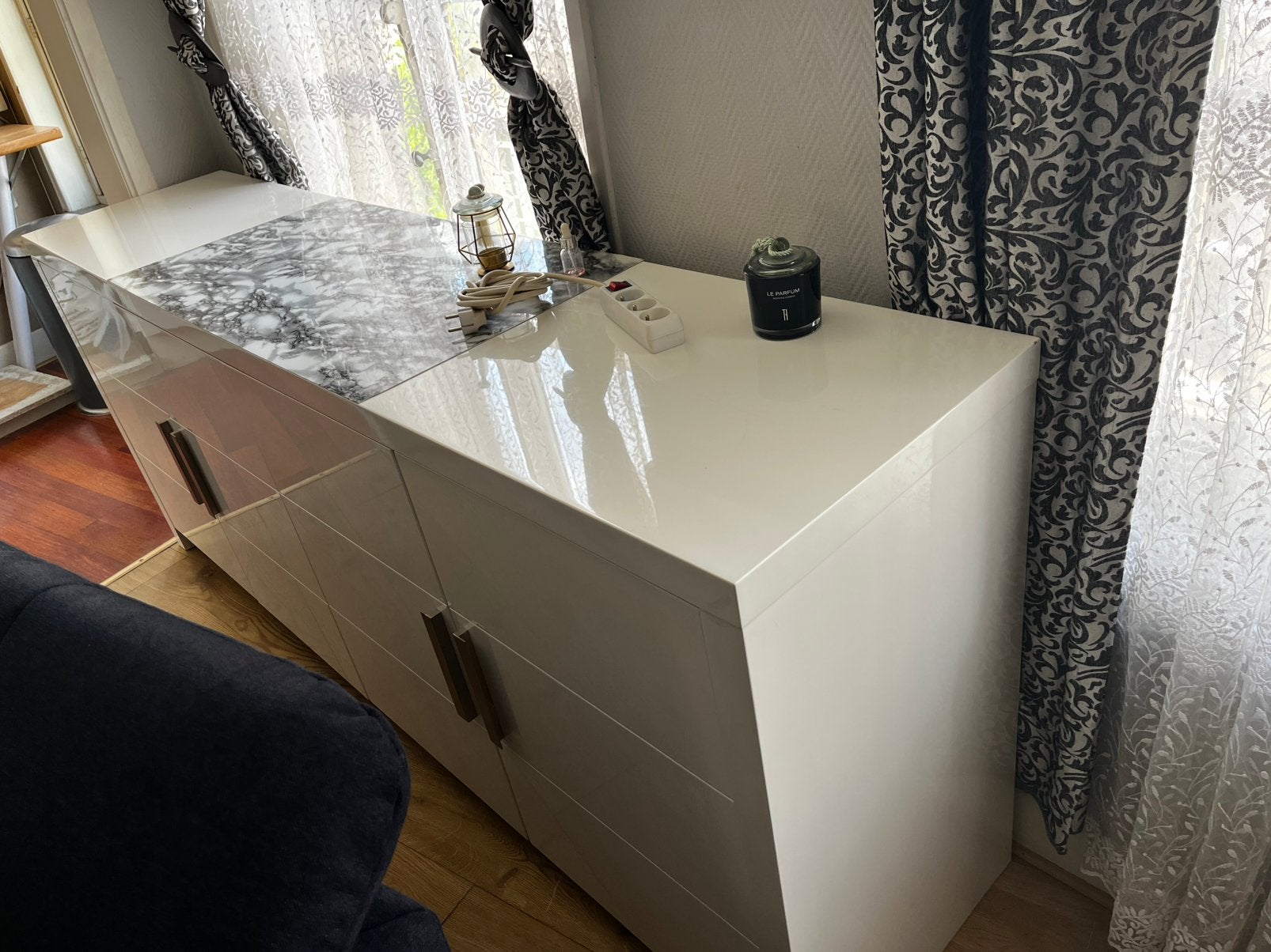 Buffet blanc avec meuble télé, Maison & Meubles, Enlèvement