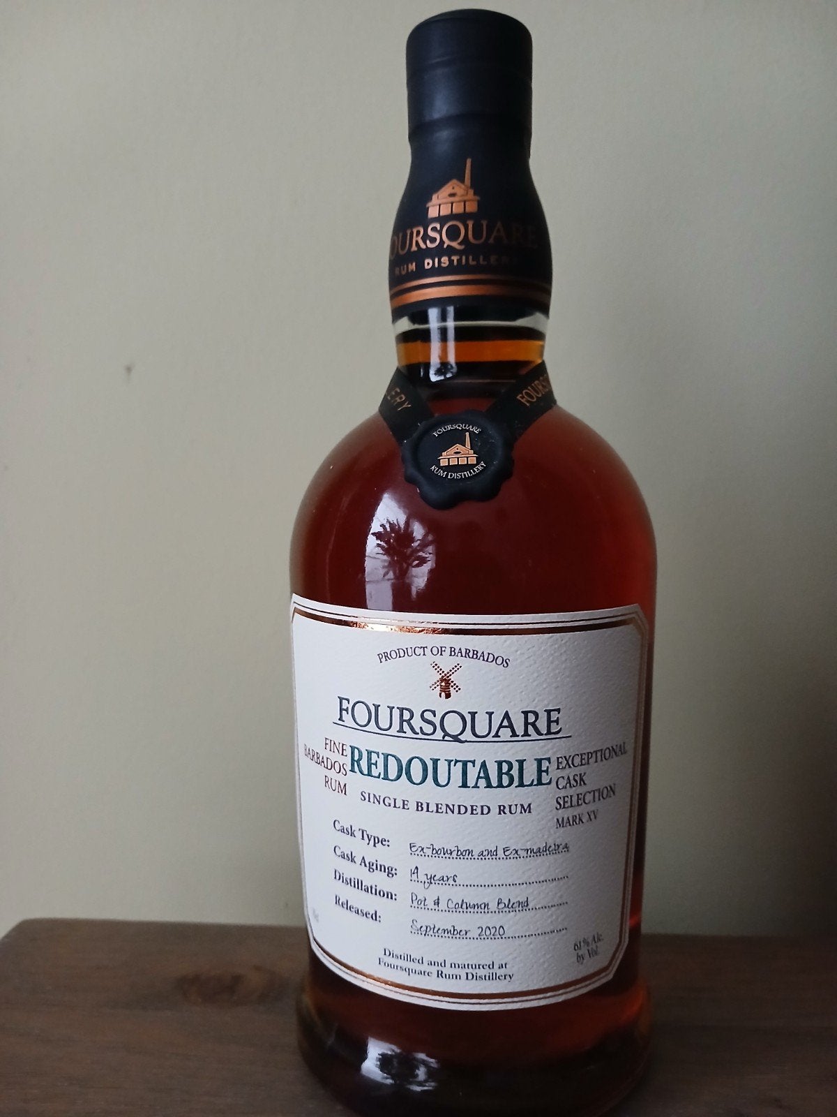 Rum Foursquare 14yr Redoutable, Enlèvement