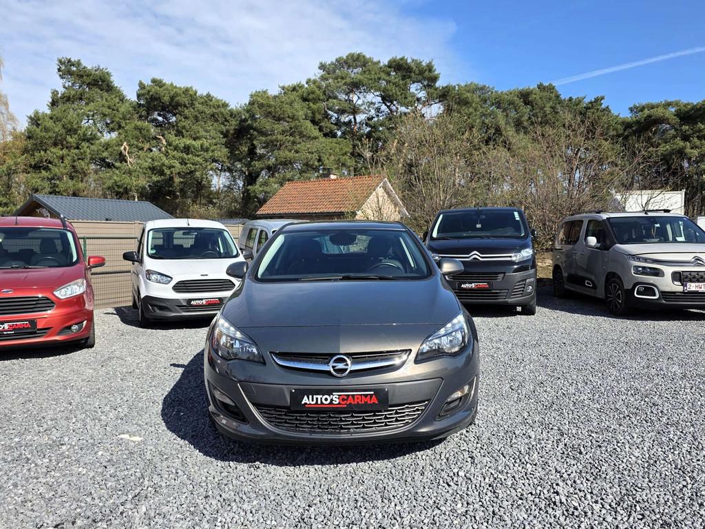 Opel Astra Turbo Benzine Weinig KM ParkeerS Airco Navi 1STe, Autos, Argent ou Gris, Entreprise, 89 kW, Noir