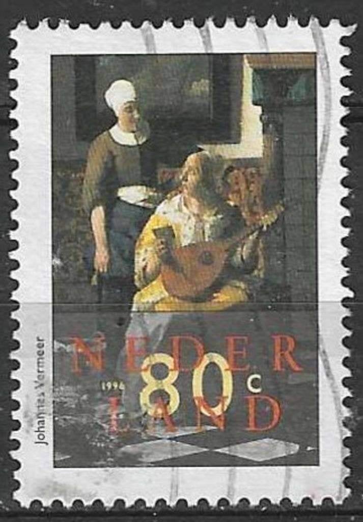 Nederland 1996 - Yvert 1528 - Johannes Vermeer (ST), Verzenden, Gestempeld