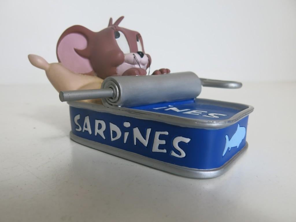 Jerry Mouse Tom Jerry figurine in een sardine blik, Ophalen of Verzenden, Zo goed als nieuw